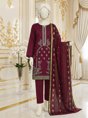 Lawn Bana Dora Embroidered 3 Piece