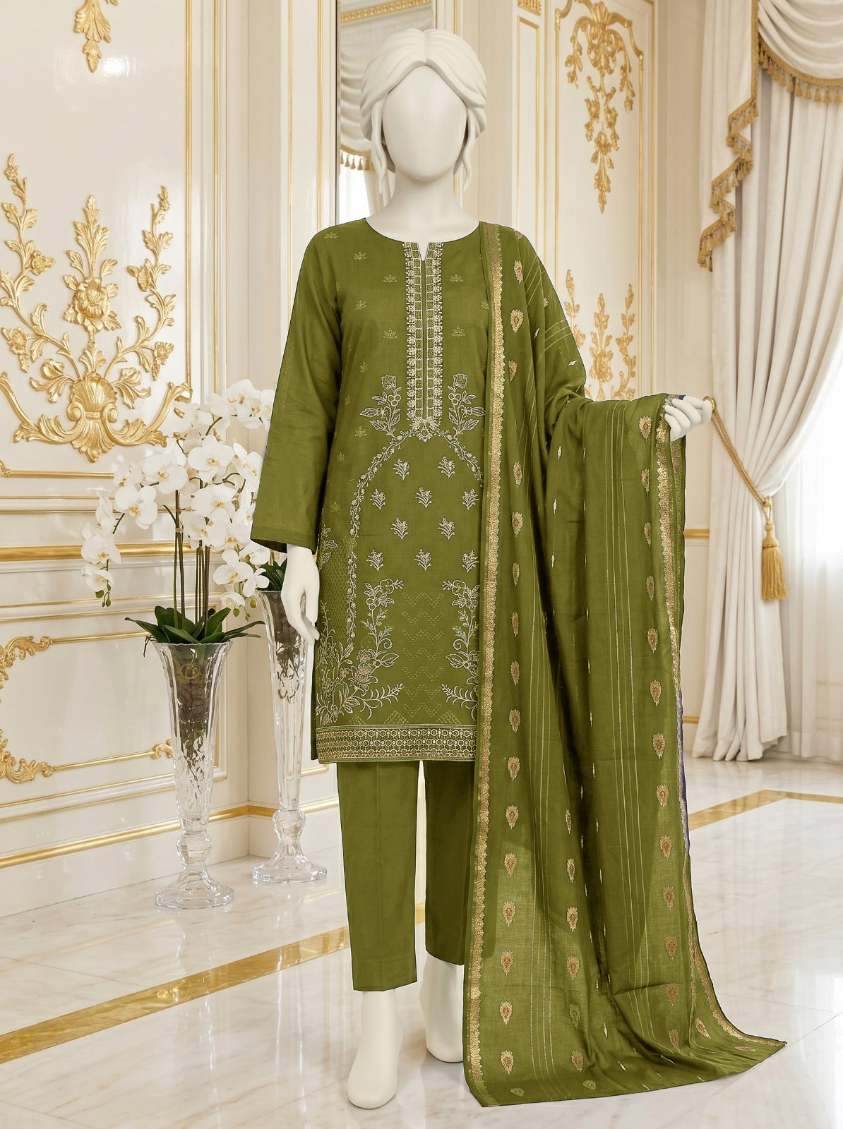 Lawn Bana Dora Embroidered 3 Piece