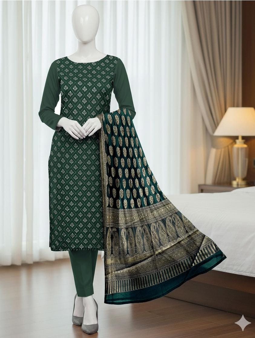 4 Session Embroidered 3 Piece