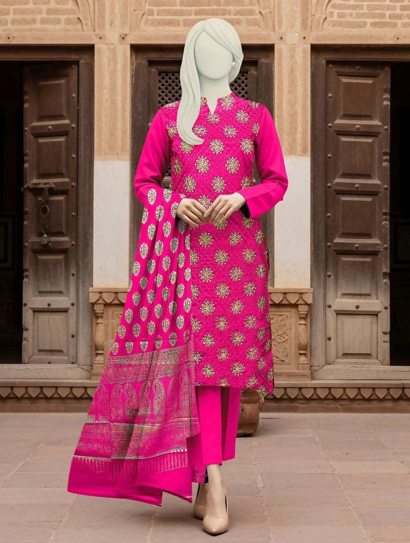 Linen Embroidery 3 Piece