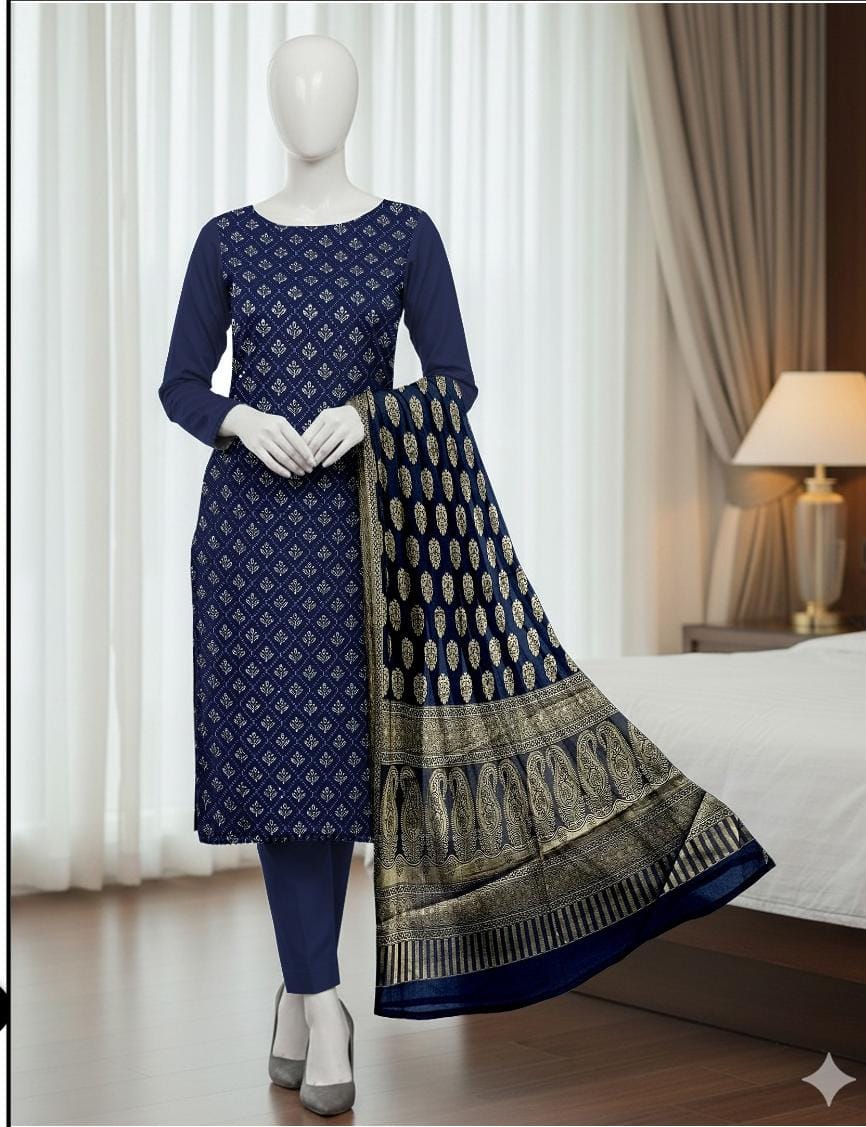 4 Session Embroidered 3 Piece