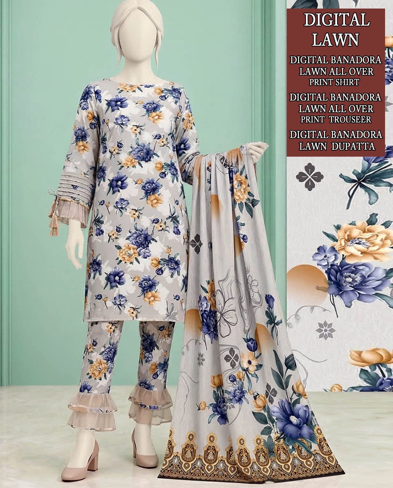 Lawn Printed 3 Piece