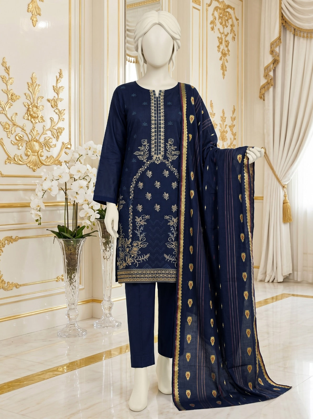 Lawn Bana Dora Embroidered 3 Piece