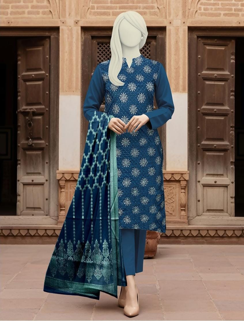 Linen Embroidery 3 Piece