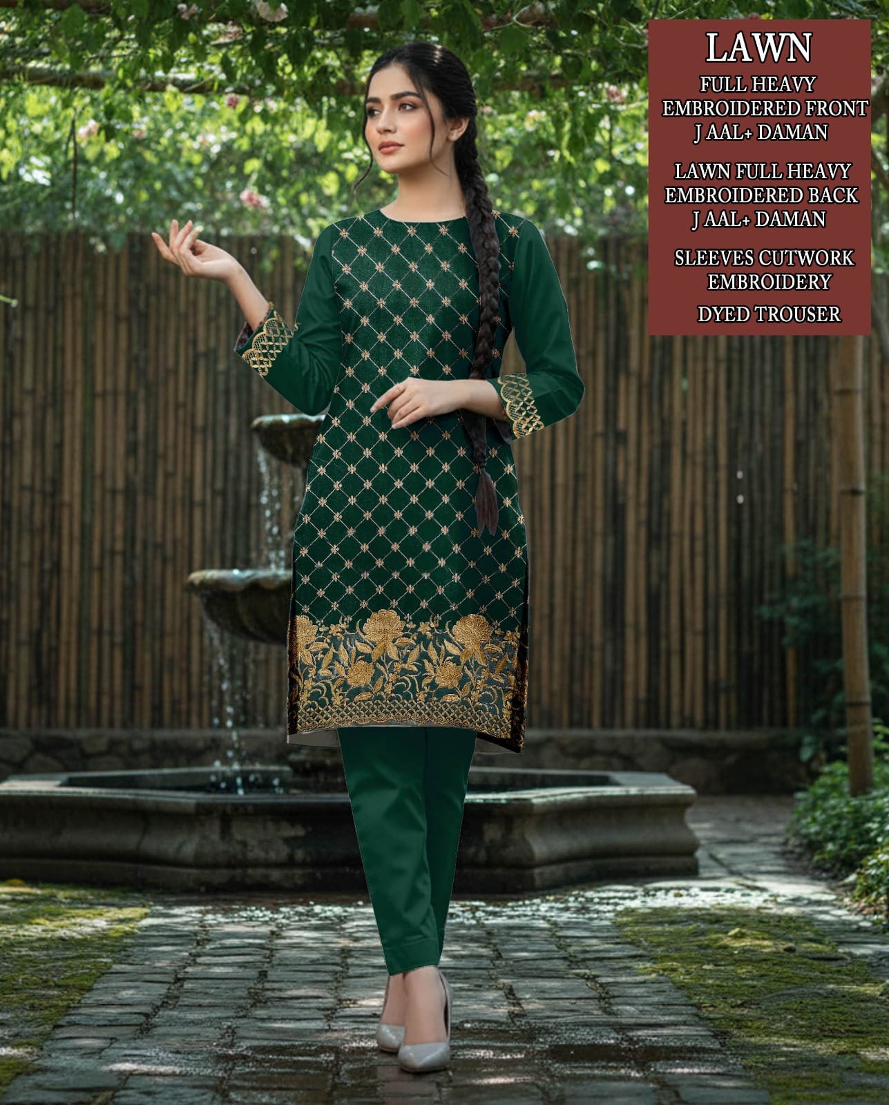 Lawn Embroidery 2 Piece