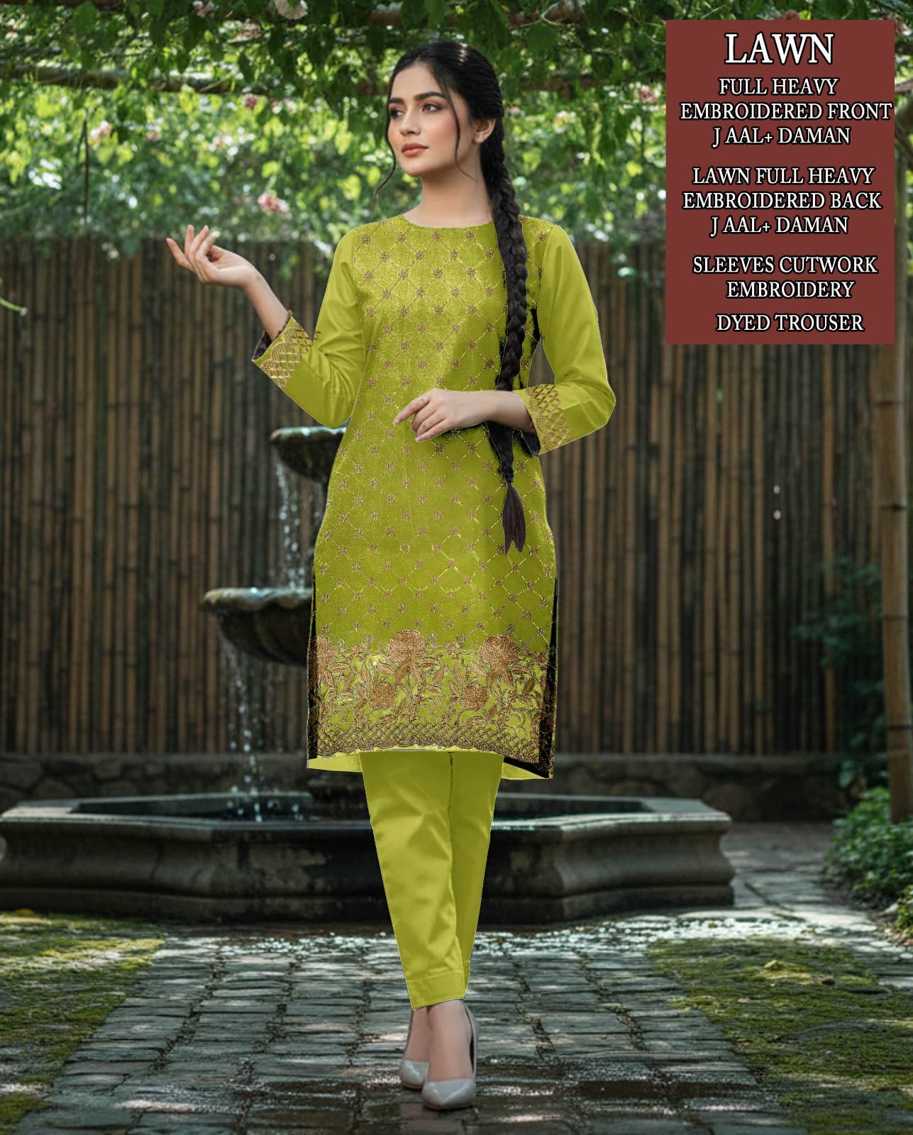 Lawn Embroidery 2 Piece