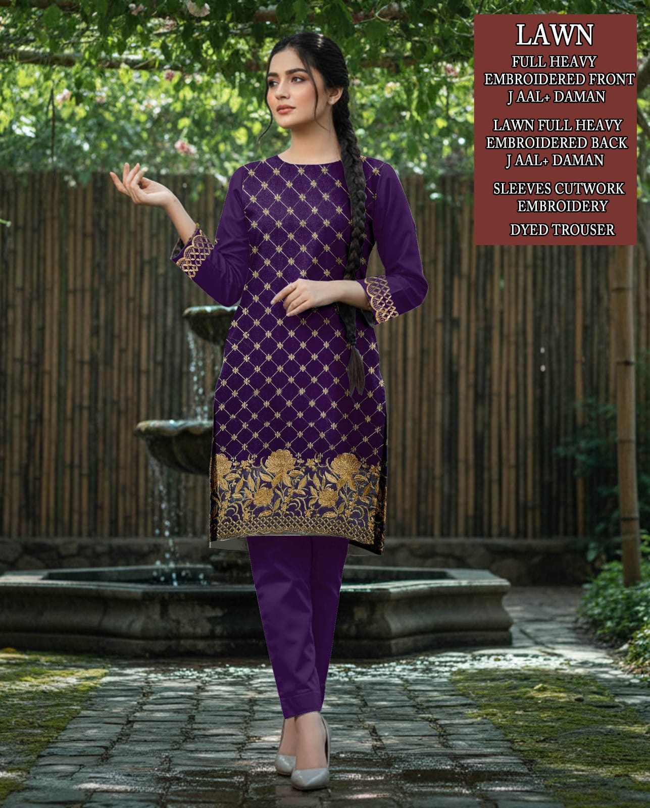 Lawn Embroidery 2 Piece