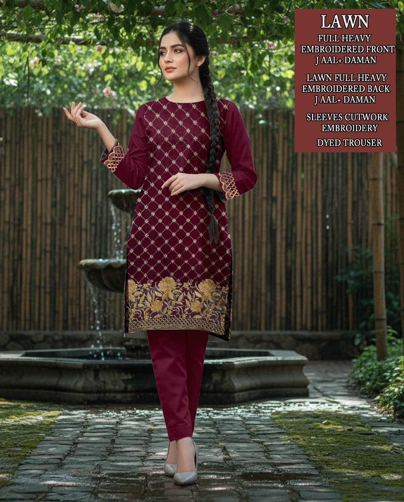 Lawn Embroidery 2 Piece