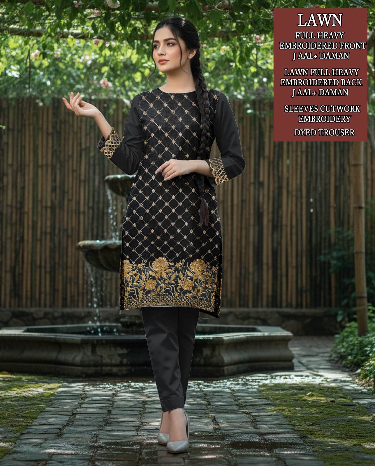 Lawn Embroidery 2 Piece