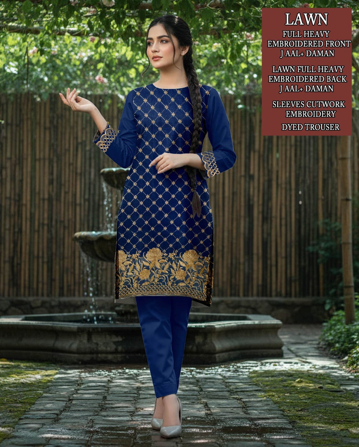 Lawn Embroidery 2 Piece