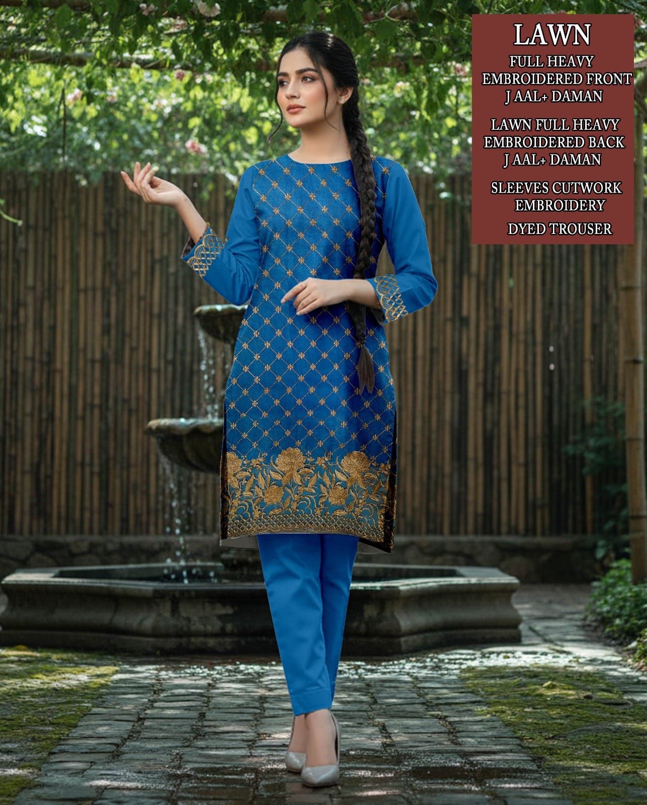 Lawn Embroidery 2 Piece