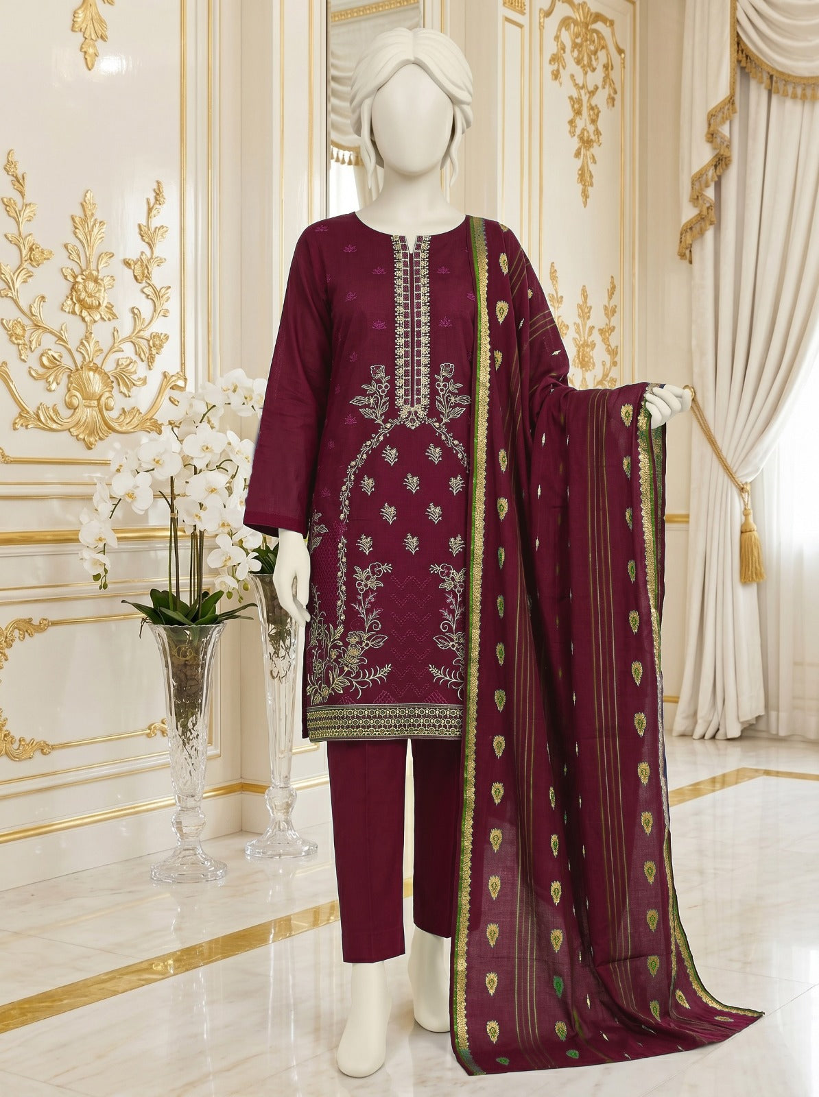 Lawn Bana Dora Embroidered 3 Piece