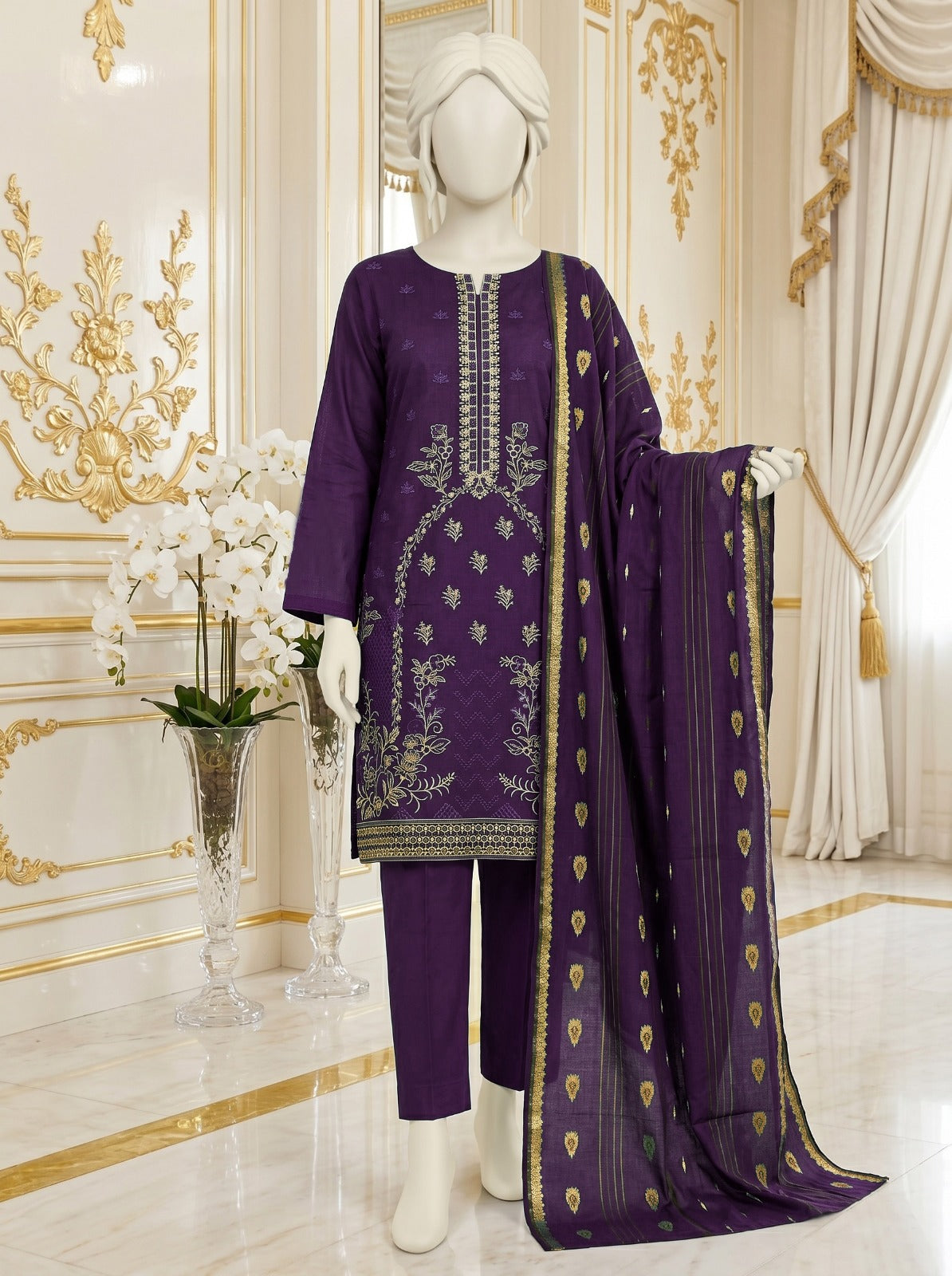 Lawn Bana Dora Embroidered 3 Piece