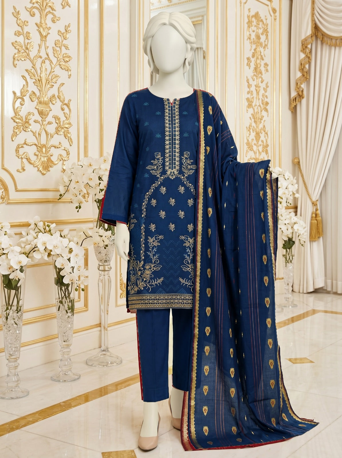 Lawn Bana Dora Embroidered 3 Piece