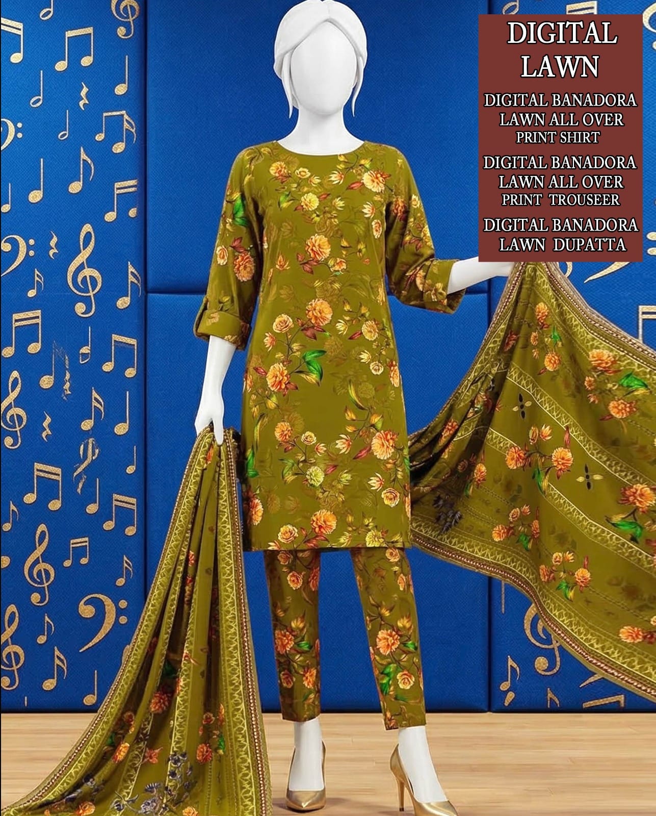 Lawn Printed 3 Piece