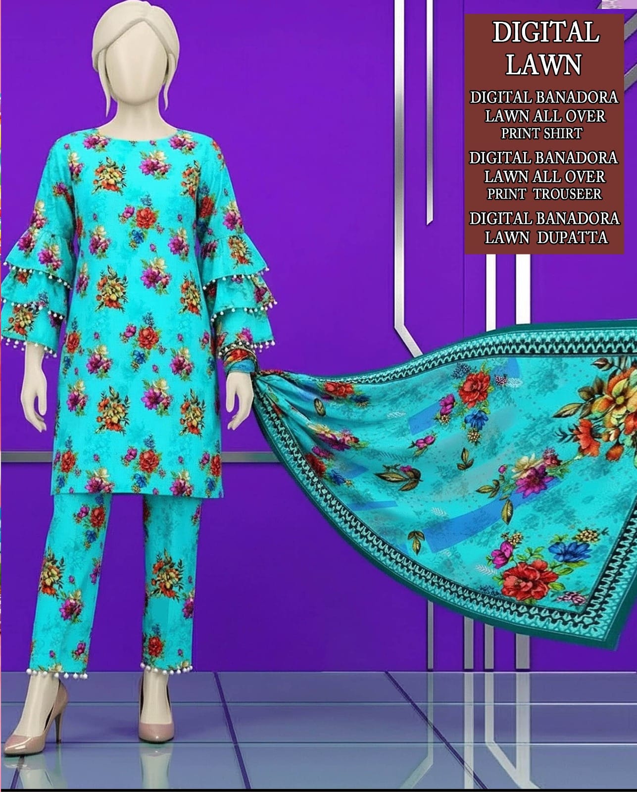 Lawn Printed 3 Piece